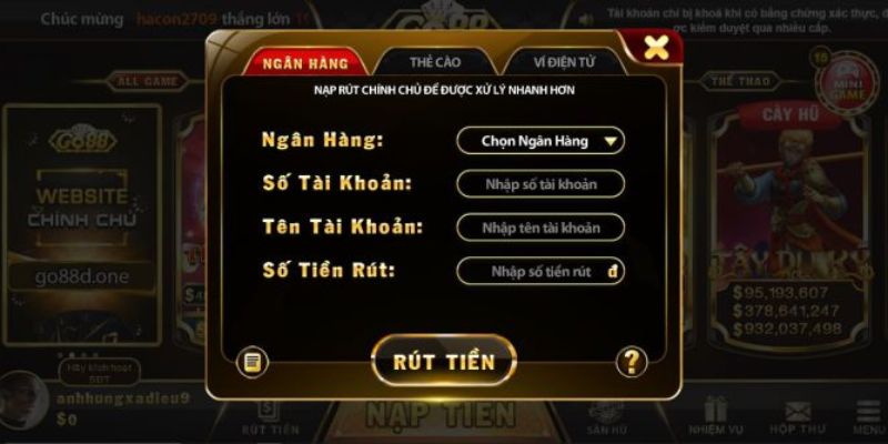 Hoàn tất giao dịch và chờ nhận thưởng thành công